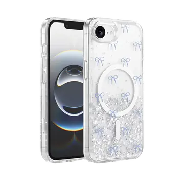 Onegif  İphone 17e Misk Simli Magsafe Kapak - Desen 3