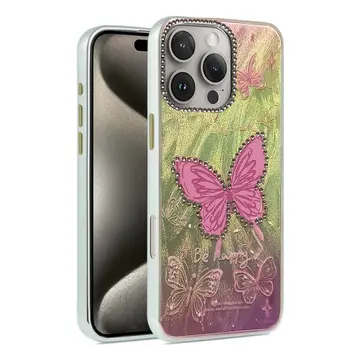 İphone 16 Pro Max Kılıf Blade Aynalı Desenli Kapak - Desen 5