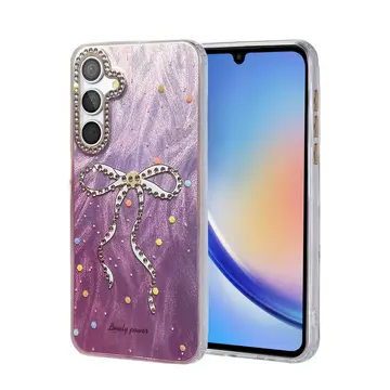 Samsung Galaxy A34 5g Kılıf Blade Aynalı Desenli Kapak - Desen 1