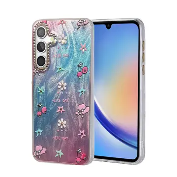 Samsung Galaxy A34 5g Kılıf Blade Aynalı Desenli Kapak - Desen 4