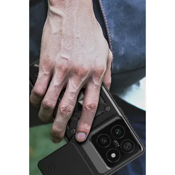 Xiaomi Mi 14t Pro Kılıf Pars Lens Yüzüklü Silikon - Siyah