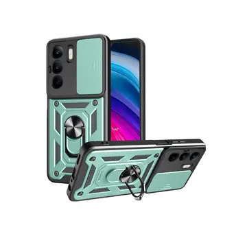 Realme C75 4g Kılıf Pars Lens Yüzüklü Silikon - Yeşil
