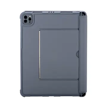 T5504d İpad Pro 11 (2024) Kılıf Palermo Ledli Klavyeli Standlı Tablet Kılıfı - Siyah