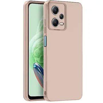 Xiaomi Redmi Note 12 Pro 5g Kılıf Nano İçi Kadife Silikon - Pudra