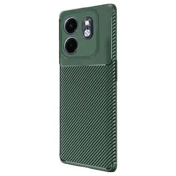 İnfinix Hot 50i 4g Kılıf Auto Focus Karbon Kapak - Koyu Yeşil