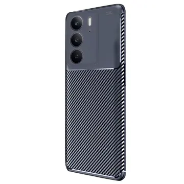 Realme C75 4g Auto Focus Karbon Kapak - Lacivert