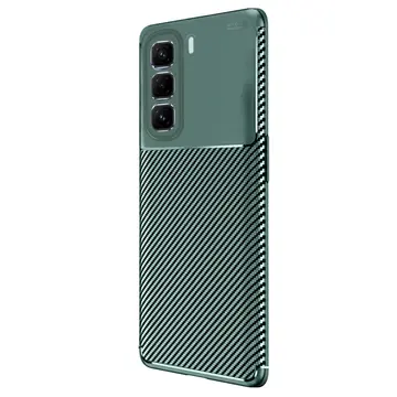 İnfinix Hot 50 Pro Plus 4g Auto Focus Karbon Kapak - Koyu Yeşil