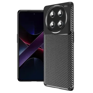 Honor Magic 7 Lite Kılıf Auto Focus Karbon Kapak - Siyah