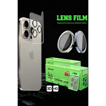 Xiaomi Redmi Note 14 4g Raze Metal Kamera Lens - Siyah