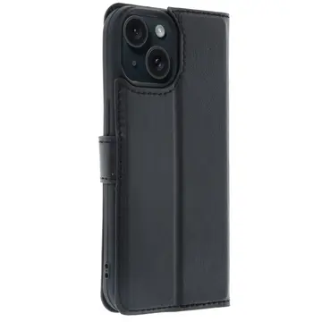İphone 15 Trend S Plus Kapaklı Kılıf - Siyah