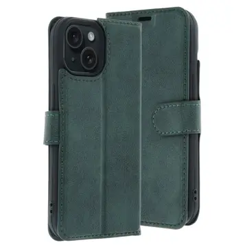İphone 15 Trend S Plus Kapaklı Kılıf - Yeşil