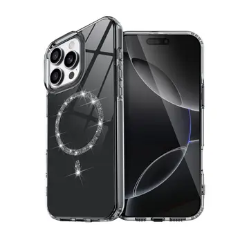 İphone 16 Pro Live Diamond Magsafe Kapak - Siyah