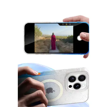 İphone 14 Pummel Shiny Magsafe Kapak - Mor