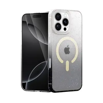 İphone 16 Pro Max Pummel Shiny Magsafe Kapak - Siyah