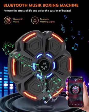 Bluetooth Hoparlör Özellikli Duvar Boks Makinesı  9 Mod Seviye Ayarlı  Müzikli Boks Makinesı