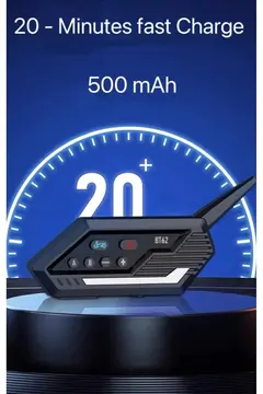 Bt62 Motosiklet Kask Kulaklığı Bluetooth Intercom 2 Intercom Bağlantılı