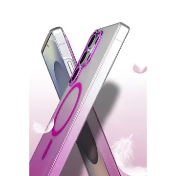Samsung Galaxy S23 Ultra Glossy Magsafe Kapak - Pembe