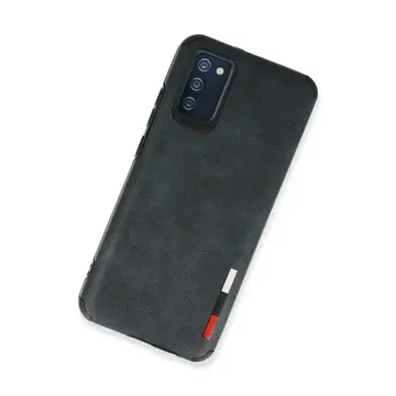 Samsung Galaxy A03s Kılıf Loop Deri Silikon - Lacivert