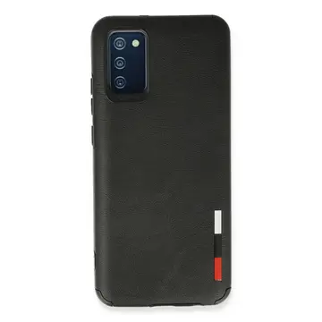 Samsung Galaxy A03s Kılıf Loop Deri Silikon - Siyah