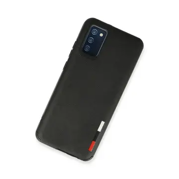 Samsung Galaxy A03s Kılıf Loop Deri Silikon - Siyah