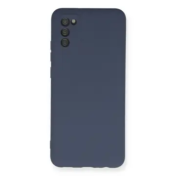 Samsung Galaxy A03s Kılıf Nano İçi Kadife Silikon - Gri