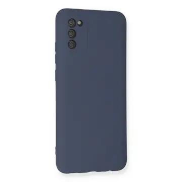 Samsung Galaxy A03s Kılıf Nano İçi Kadife Silikon - Gri