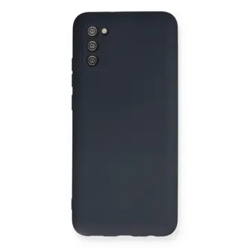 Samsung Galaxy A03s Kılıf Nano İçi Kadife Silikon - Lacivert