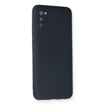 Samsung Galaxy A03s Kılıf Nano İçi Kadife Silikon - Lacivert