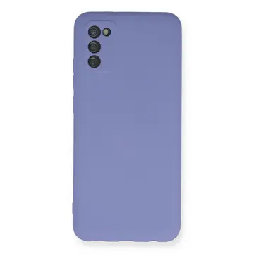 Samsung Galaxy A03s Kılıf Nano İçi Kadife Silikon - Lila