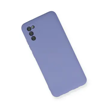 Samsung Galaxy A03s Kılıf Nano İçi Kadife Silikon - Lila