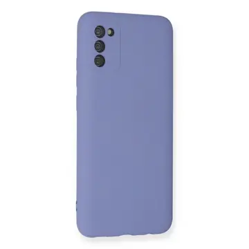 Samsung Galaxy A03s Kılıf Nano İçi Kadife Silikon - Lila