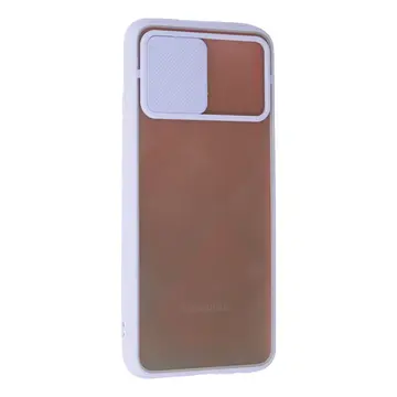 Samsung Galaxy A03s Kılıf Palm Buzlu Kamera Sürgülü Silikon - Lila