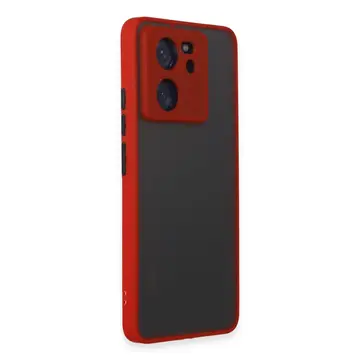 Xiaomi Mi 13t Pro Kılıf Montreal Silikon Kapak - Kırmızı