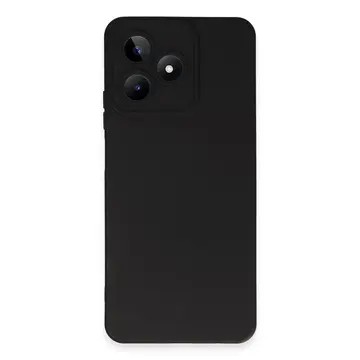 Realme C53 Kılıf Nano İçi Kadife Silikon - Siyah