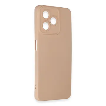 Realme C53 Kılıf Nano İçi Kadife Silikon - Pudra