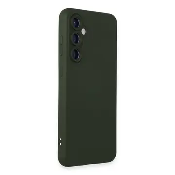Samsung Galaxy S23 Fe Kılıf Nano İçi Kadife Silikon - Koyu Yeşil