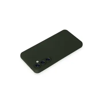 Samsung Galaxy S23 Fe Kılıf Nano İçi Kadife Silikon - Koyu Yeşil