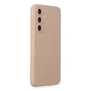 Samsung Galaxy S23 Fe Kılıf Nano İçi Kadife Silikon - Pudra