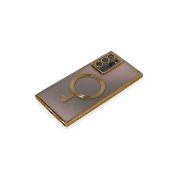 Samsung Galaxy Note 20 Ultra Kılıf Kross Magneticsafe Kapak - Gold