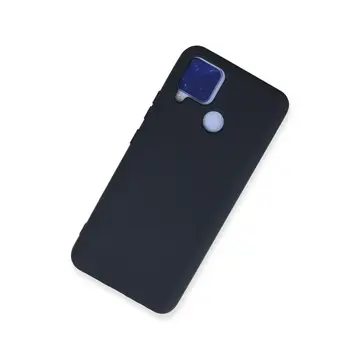 Realme C15 Kılıf Nano İçi Kadife Silikon - Lacivert