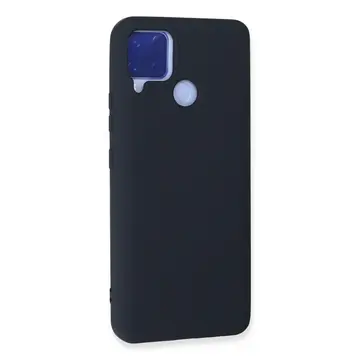 Realme C15 Kılıf Nano İçi Kadife Silikon - Lacivert