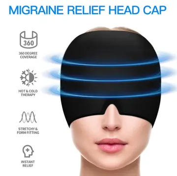 Migren Soğuk-sıcak Kompres Maske | Baş Ağrısı Ve Stres Gidermeye Yardımcı Jel Maske