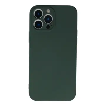 İphone 13 Pro Kılıf Nano İçi Kadife Silikon - Koyu Yeşil