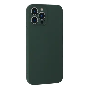 İphone 13 Pro Kılıf Nano İçi Kadife Silikon - Koyu Yeşil