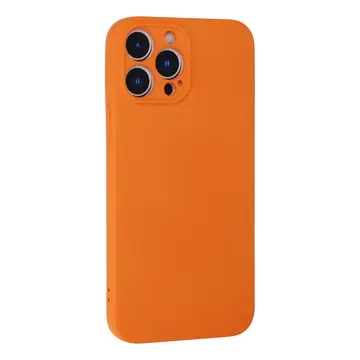 İphone 13 Pro Kılıf Nano İçi Kadife Silikon - Turuncu