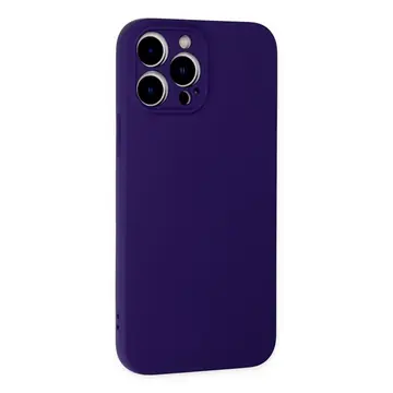 İphone 13 Pro Kılıf Nano İçi Kadife Silikon - Mor