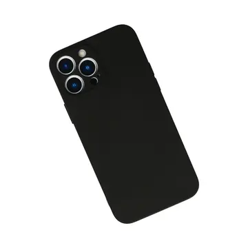 İphone 13 Pro Max Kılıf Nano İçi Kadife Silikon - Siyah