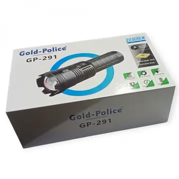 Gold Polıce Gp-291 Güçlü El Feneri 20,000 Lümen
