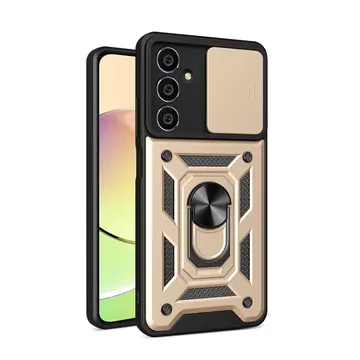Samsung Galaxy A05 Kılıf Pars Lens Yüzüklü Silikon - Gold