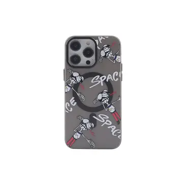 İphone 13 Pro Kılıf Apollo Magneticsafe Desenli Kapak - Apollo Siyah - 3